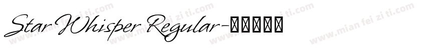 Star Whisper Regular字体转换